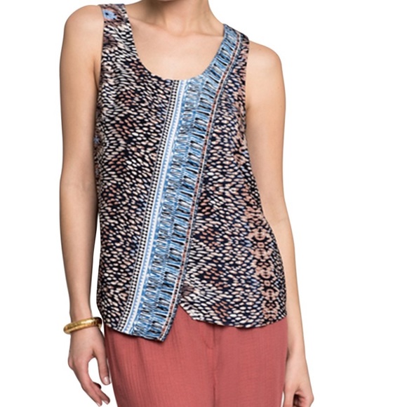 NIC+ZOE Tops - Nic + Zoe - Casa Blanca Tank - Multi Large